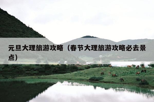 元旦大理旅游攻略（春节大理旅游攻略必去景点）