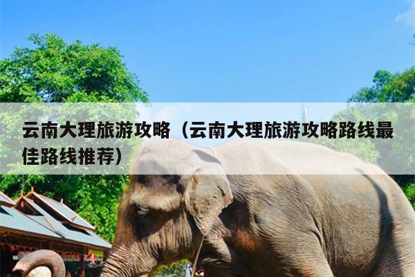 云南大理旅游攻略（云南大理旅游攻略路线最佳路线推荐）